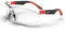DEX FIT Safety Glasses SG210, Z87 Eye Protection, Anti fog & Scratch Resistant, Adjustable for Women and Men, UV Protective (Black & Red Frame, Clear Lens)