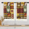 Arttown Coffee House Retro-Küchenvorhänge, Auto, Vintage, Schokolade, kurze Fenstervorhänge, 2er-Set, Fensterbehandlung, Stufenvorhänge für Küche, über Spüle, Esszimmer, Dekor (66 x 91 cm)