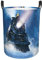 Großer Wäschekorb für Winter, Weihnachten, Schnee, Nacht, Eisenbahn, Zug, wasserdicht, Wäschekorb für schmutzige Kleidung, für Schlafzimmer, Badezimmer