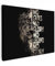 MuchoWow© Leinwand Bilder 80x60 cm Wanddeko Wohnzimmer Aesthetic Room Decor Deko Zimmer Wandbilder Modern Fotogeschenke Löwe - Sprüche - Tiere - No guts no glory no legend no story