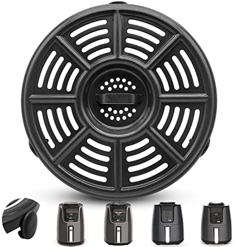 GWYXC Accesorios para freidora de aire Ninja AF101 4 cuartos AF161 Max XL AF150 XL freidora de aire, placa redonda de grado alimenticio de 8.2 pulgadas, placa de bandeja de repuesto, apto para