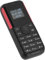 VGEBY Mini-Handy, Miniatur Bluetooth 2G Bluetooth Audio-Player 2 in 1 Doppelkarte Standby GSM Kleines Basistelefon für ältere Kinder (schwarz rot)