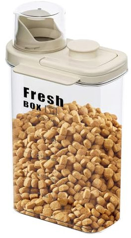MINGPINHUIUS Contenedor de almacenamiento de alimentos para perros y gatos, contenedor de almacenamiento de alimentos para mascotas, sellado transparente, a prueba de insectos, a prueba de humedad,
