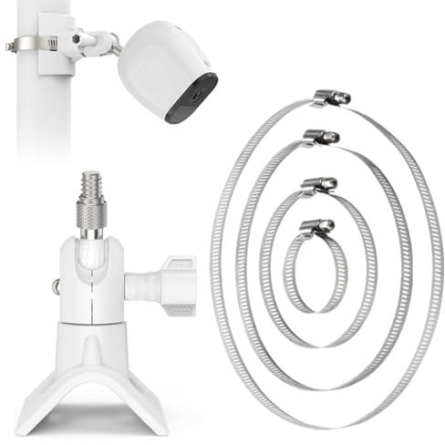 Ring Kamera Outdoor-Halterung Rohrhalterung für Stick Up Cam/Pro/Battery mit Schwenk-Neige-Funktion, Ring Innenkamera, Spotlight Cam, Spotlight Kamera Plus/Pro Überwachungskamera & Solarmodul