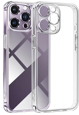 Generico Cover per iPhone 14 Pro Max, Trasparente Custodia in TPU, Antiurto e Sottile in Silicone, Resistente all'ingiallimento, protettiva.