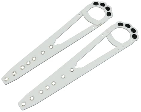 CENPEK Verstellbarer Katzentürriege,2PCS Pfote geformt Katze Tür Klammer Riegel,Alternative Türschlösser Türstopper für Haustiere Cat Door Holder Latch,halten Hunde aus