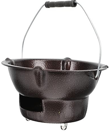 KONTONTY 1ensemble Barbecue Portable Fonte Réchaud Extérieur pour Grillades Et Chauffage Cuisine Plein Air Poêle à Et Léger