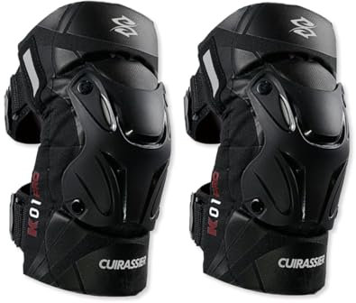 OLYSPM 2 Pezzi di Ginocchiere da Moto,Ginocchiere Moto,Ginocchiere MTB con Scocca Robusta e Ammortizzazione Morbida,Ginocchiere Motocross Regolabili per 40 a 90 KG