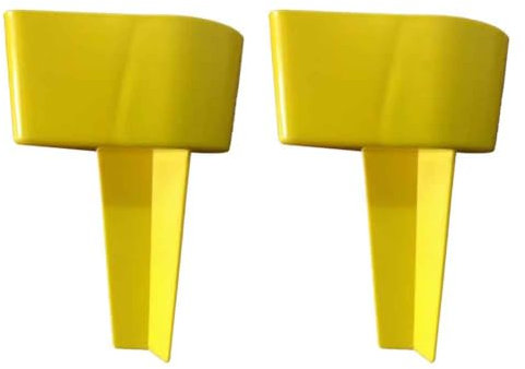 Sizoriruk Portavasos de playa reutilizables para playa, posavasos estables para de playa, portavasos de bebidas, portavasos de playa, color amarillo