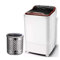 MGHRUE Lavadora Portátil De Una Tina con Cesto De Drenaje Mini, Capacidad De Lavado De 7 Kg, Potencia De Lavado De 400 W para Apartamentos, Campamentos, Dormitorios,Marrón