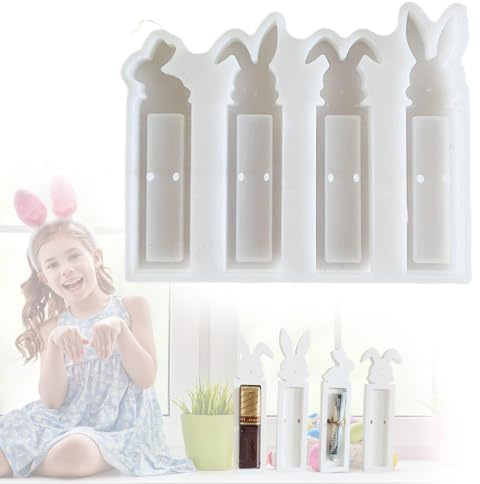 Esshogo Silikonform Ostern,Silikonform 3D Osterhase,Silikonform Kerzenformen,Gipsformen zum gießen ostern, Oster-silikonform,Raysin formen ostern,Epoxidharz Formen Ostern,Silikonformen für ostern