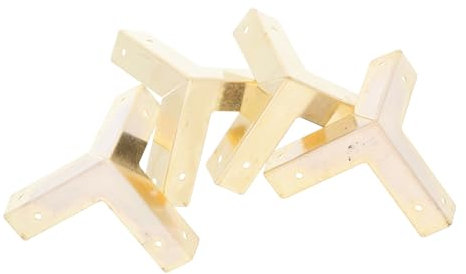 HYTROVE Eckschutz Aus Eisen Für Möbel, Schmuckkästchen Und Koffer, 4 Stücke, Dekorativer Schutz Für Kanten Und Ecken, Langlebig Und Stabil