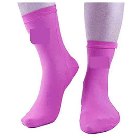 HPHPH Neoprensocken, Wassersport Schwimmen Premium Lycra Flosse Tauchsocken Tauchen Schnorcheln Schwimmflosse Stiefelsocken für Schnorcheln Surfen Segeln Schnorcheln(Pink)