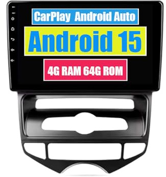 RoverOne Car Stereo CarPlay Head Unit for Hyundai IX20 2010 2011 2012 2013 2014-2019 Android Auto Touch Screen Sat Navi Bluetooth WiFi Radio Player (For Automatic Airconditioner)