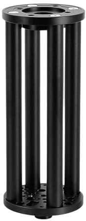 KiBcsLic Adapter Äquatoriale Montierung Verlängerungssäule DIY Universal Tragbare Metall Hochleistungs-Astronomisches Teleskop Erhöhungssäule, 300mm Schwarz