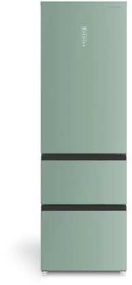 CREATE / FRIDGE STUDIO COMBI PRO FLEX 401 / Kühlschrank im italienischen Stil 401L Salbeigrün / 60 x 63,8 x 190,9cm / No Frost, Urlaubsmodus, antibakteriell, Touch-Elektronik, 158W