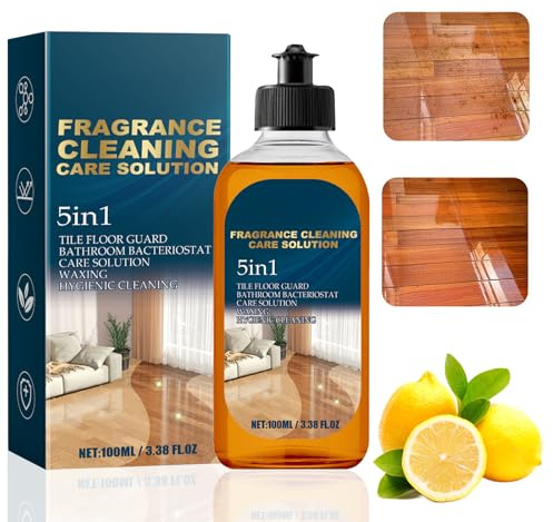 5 in 1 floor Cleaner,All-Purpose Floor Cleaner,Fragrance Cleaning Care Solution, Dual-Action Stain Remover and Odor Eliminator, Stain & Odor Remover Floorcleaner for Mopping Home