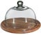 Küchenprofi con tapa para quesos madera de acacia con cubierta de cristal de diámetro 30 cm