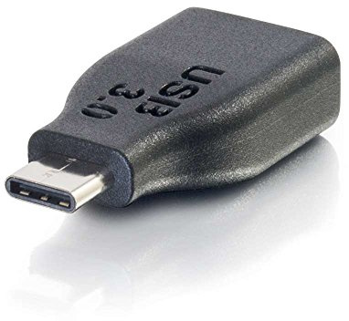 C2G 28868 USB 3.0 (USB 3.1 Gen 1) USB-C to USB-A Adapter Male/Female Thunderbolt 3, Tablet, Chromebook Pixel, Samsung Galaxy TabPro S, LG G6, MacBook