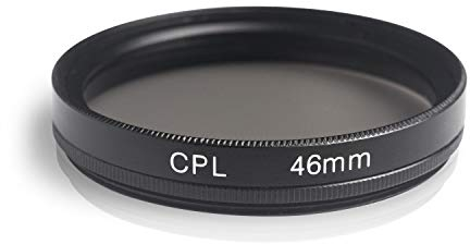 Ares Foto® Filtre polarisant Circulaire, Verre et Aluminium. pour Canon Sony Nikon Fujifilm Pentax Tamron Sigma Leica Olympus Panasonic (46mm)