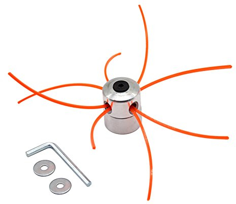 SWNKDG Stringa di Alluminio Testa di Erba Trimmer Testa a Doppia Testa Filo Bobina di Nylon Filo per decespugliatore Benzina Tagliaerba