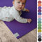 Sanosoft® Krabbelmatte Made in Germany, Anti-Rutsch Krabbelunterlage - 120cm X 160cm Lila