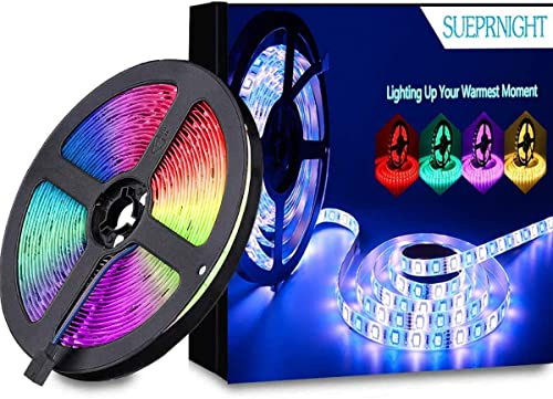 SUPERNIGHT SMD 5050 RGBW LED Strip 5M, 300 LEDs, Wasserdicht IP65, 12V selbstklebend, für Innen- und Außenbeleuchtung [Nur Strip]
