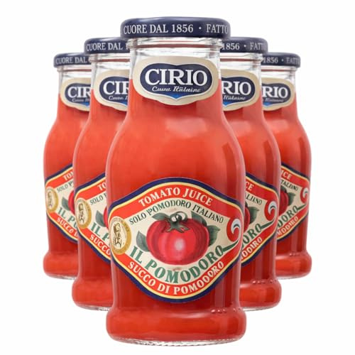 Cirio Succo di Pomodoro - Confezione da 24 Bottiglie in Vetro da 200ml - Gusto Classico e Intenso