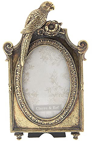 Clayre & Eef 2F0567 Fotorahmen Papagei Ca. 16 x 27 cm / 10 x 15 cm
