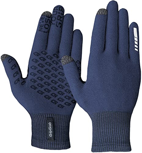GripGrab Primavera 2 Merino Fahrradhandschuhe Thermo Touchscreen Langfinger Frühling Herbst Winter Übergangshandschuhe