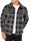 Amazon Essentials Giacca Camicia a Maniche Lunghe in Pile Uomo, Nero Carbone Buffalo Plaid, L