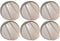 Ufixt For Belling Compatible Silver Oven Cooker Hob Control Knob Fits Belling 444447138, 444447139, 444447140, 444447142, 444447143, 444447144, 444447145, 444447146 and 444447147 Pack of 6