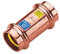 Kupfer Pressfitting Kupplung/Muffe V 18 | DVGW-Gas+Wasser | Sicherheitssystem