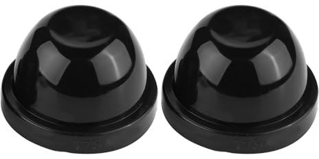 Qiilu 2Pcs Bouchons de protection étanches à la poussière et à l'eau pour phares LED 75 mm – Caoutchouc PVC durable pour une compatibilité universelle