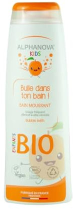 Alphanova Kids Bulle Dans Ton Bain ! Bain Moussant Abricot Bio 250 ml