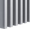 KLEMP CLASSIC Lamellenwand aus MDF 30x40 mm, vertikale oder horizontale Decken- oder Wandverkleidung, Holzpaneele für Wand und Decke, für Flur, Schlaf- oder Wohnzi mmer 17er-set Silber Gebürstet