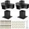 Pergola Staffe 4x4 Woodworks Pergola kit Modular Modern Outdoor Pergola Hardware Kit fai da te Elevato Legno Stand kit Include 2 staffe Spalle 2 Stivali per 4x4 (attuale: 8,9 x 8,9 cm) Legname