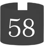 FORMA Größenmarkierer für Kleiderbügel – Set aus 500 Stück, Praktische Größencodierung für Kleidergrößen, Ideal für Bekleidungsgeschäfte und Garderoben, Langlebige Kunststoffmarker für Drahtbügel