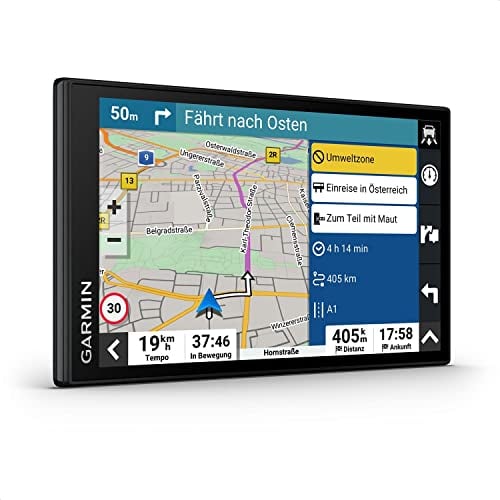 Garmin [renewed] DriveSmart 66 MT-S Amazon Alexa – Navigationsgerät mit Alexa Built-in, hellem 6 Zoll (15,2 cm) HD-Display, 3D-Europakarten mit Umweltzonen, Verkehrsinfos in Echtzeit [Generalüberholt]