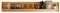möbelando Wandboard WZ-0315 aus Kernbuche in Natur geölt. Abmessungen (BxHxT) 178x30x22 cm