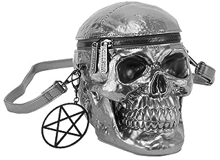 Killstar Schädel Handtasche - Grave Digger Skull Gunmetal