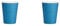 Fegtrty Lot de 40 gobelets en carton (255 ml) - Couleurs unies unies pour anniversaire traiteur (bleu)
