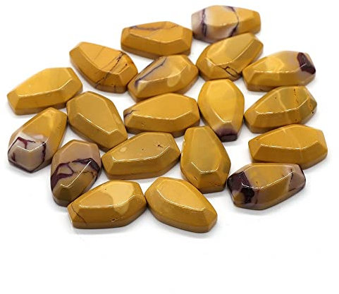 IPUDIS 10 Stück 1 Set Mini-Sarg-Statue, natürlicher Amethyst, Rosenquarz, Kristallsteine, DIY-Ring, Ohrringe, Schmuckstück, Edelstein-Schmuck (Color : Mookaite)