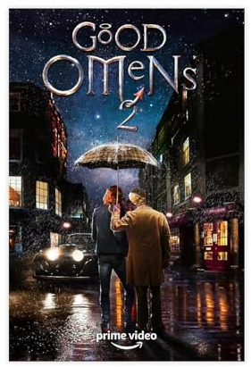 ZOLULA Filmposter Good Omens Season 2 2023, Leinwand-Poster, Schlafzimmer, Dekoration, Sport, Landschaft, Büro, Raumdekoration, Geschenk, ungerahmt, 40 x 60 cm