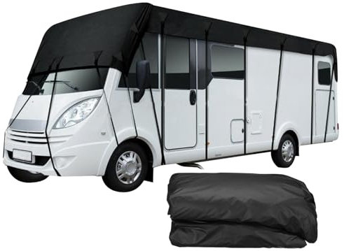 Cubierta de Autocaravana, Cubierta de Caravana 210d Oxford Tela Resistente a la Clima Cubierta de Techo de Caravana, Copa de Techo de Autocaravana de 16x10 ft protección de Lona Universal