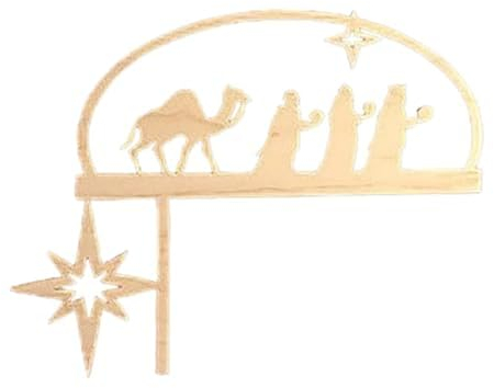 Weihnachtskrippe Türaufsätze | Weihnachten Lustiges Türrahmenschild | Holz Krippe Weihnachten Türrahmen Dekoration | Dekorationen für Zuhause Wand Fenster Tisch