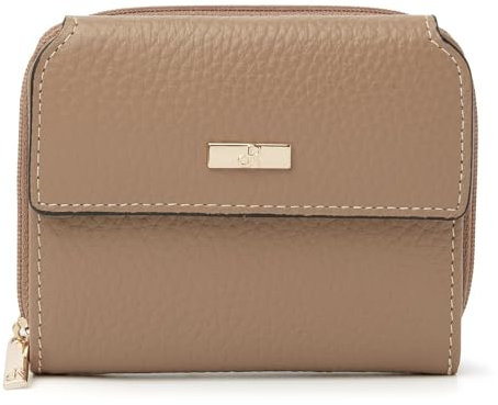 dR Amsterdam Damen-Geldbörse — Luxus-Lederbrieftasche mit RFID-Schutz — stilvoll und sicher für all Ihre Zahlungsbedürfnisse — 110179 Burro