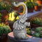 JJALIGHTS Solar Elefanten Gartenfiguren mit Laterne – Elefanten Gartendeko Figuren Wetterfest Solar Elefant Gartenstatuen für Draußen Balkon Terrassen Geschenke für Frauen Männer Mama Geburtstag 28CM