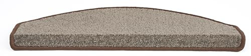 andiamo Stufenmatte Cabana 15er Set Treppenstufen Matten zum Schutz ihrer Treppe - Treppenteppich Stufenmatten innen Treppenschutz 28 x 65 cm braun