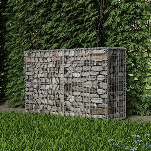 Sufrk Gabionenkorb Stahl 150×50×100 cm Gabionen Zaun Mauersteine Gartenmauer Gabionen SäUle Mauersteine Gartenmauer